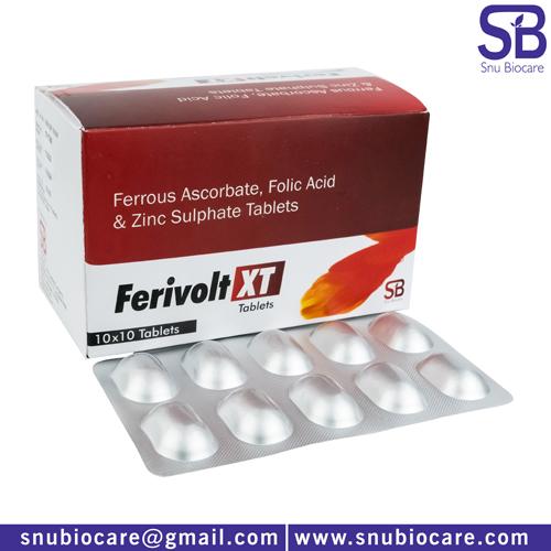 Ferrous Ascorbate Folic Acid And Zinc Tablets